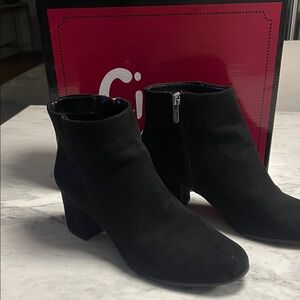 Sam Edelman Black Suede Ankle Booties